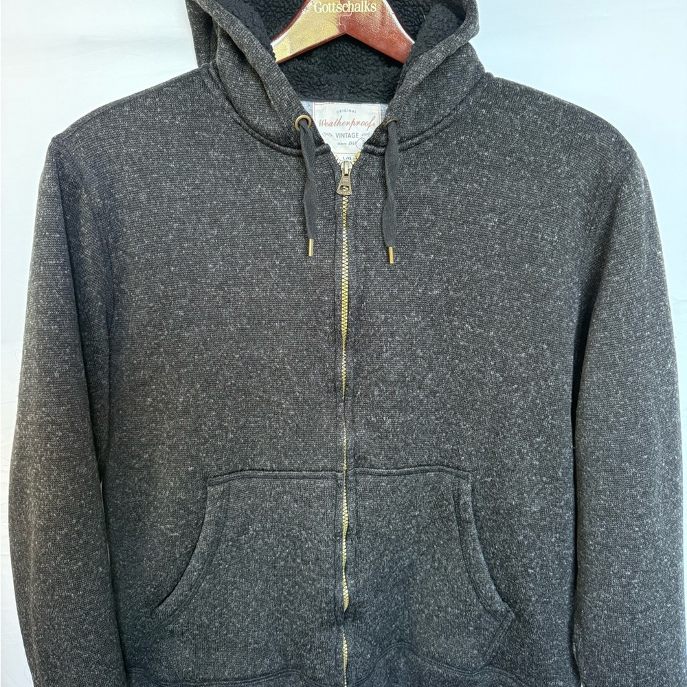 Weatherproof Charcoal Zip-Up Sweater
